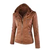 Stock Wholesale PU Ladies Fancy Leather Jacket From China Factory
