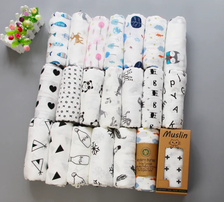 blank muslin blankets