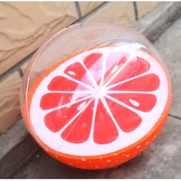 

10pcs MOQ Newest Classic Large Inflatable Round Beach Ball Summer Swimming Pool Floating Toy - Watermelon Orange