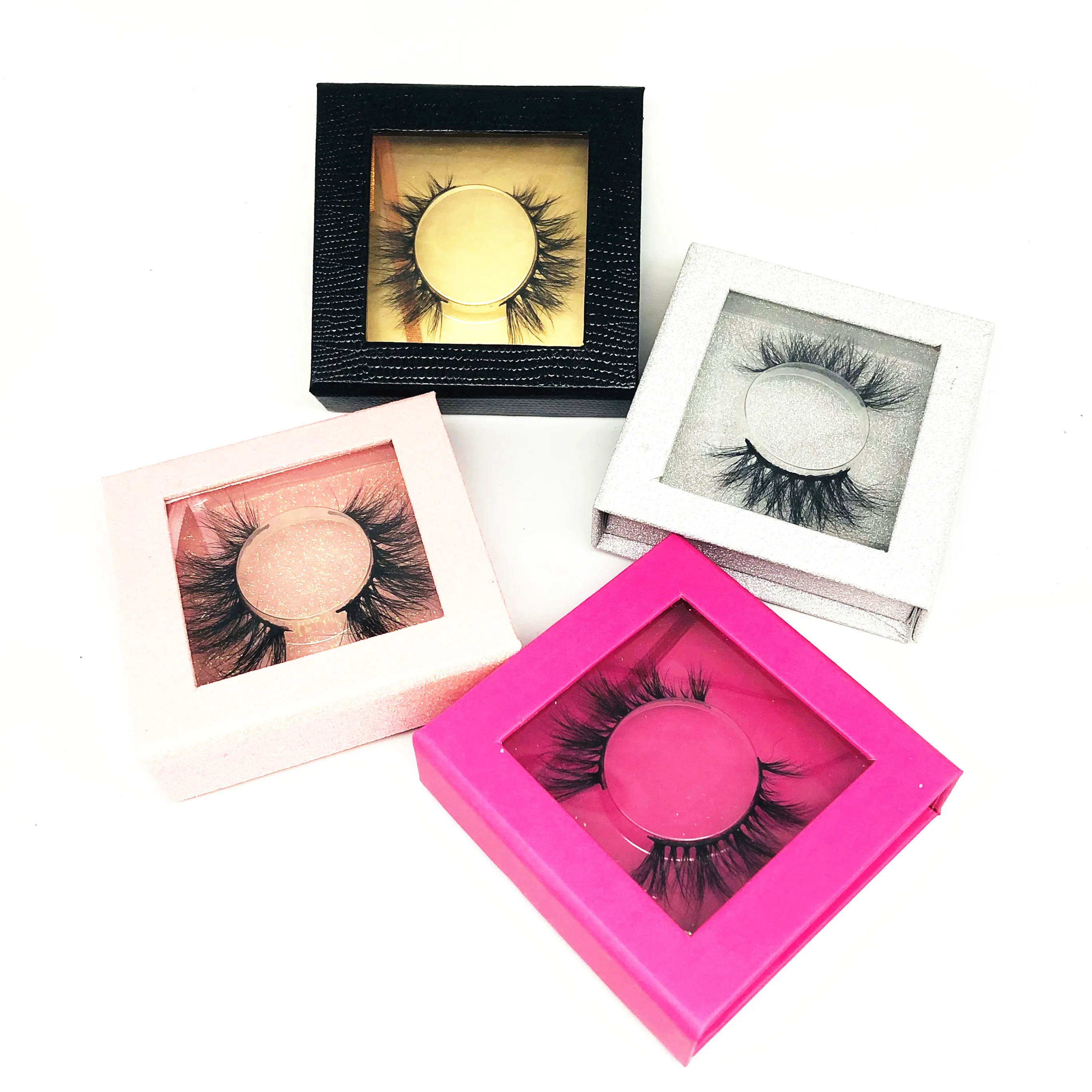 

Private label eyelashes eyelash packaging box 3d mink eyelashes, Natural black