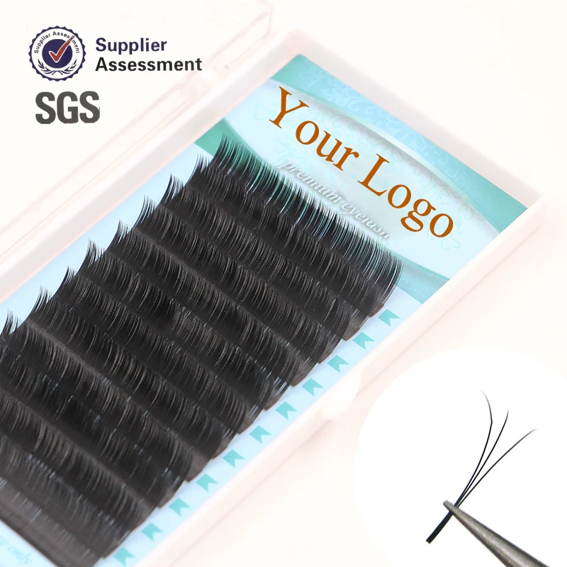 

Private Label Own Brand Manufacturer Wholesale Siberian Mink Individual Volume Korean Silk Eyelash Extension Lash Product Supply