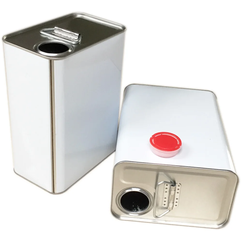 4 Liter Metal Square Olive Oil Tin Can 4l Fstyle Tin Can With Spout