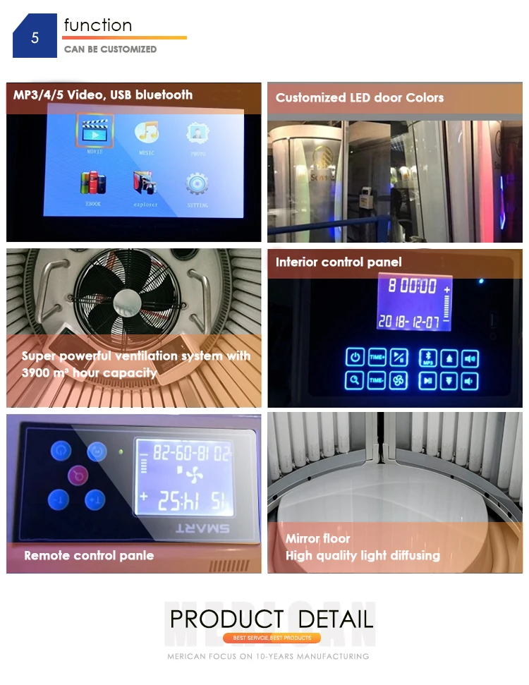 Factory Supply Tanning Machine for Whole Body