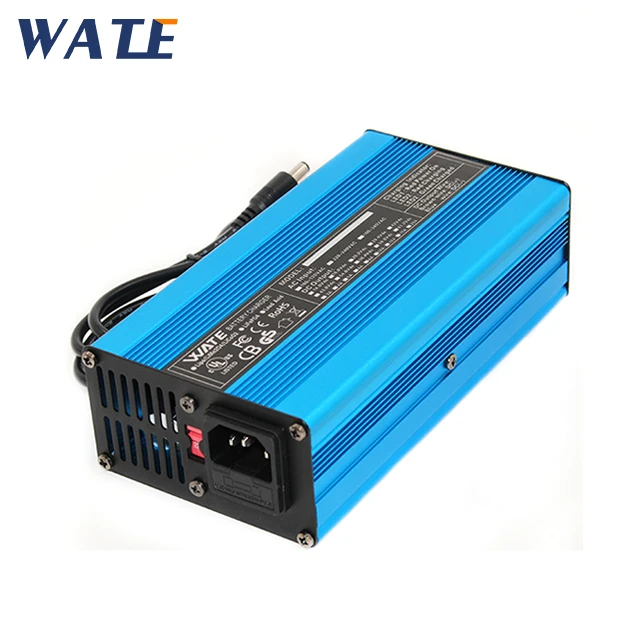 54.6V 4A Smart Lithium Battery Charger For 48V Lipo Li-ion Electric Bike Power Tool With Cooling Fan