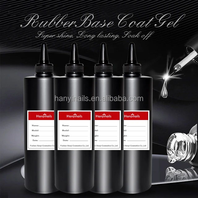 

Nail Salon Bulk private label Rubber base coat UV LED nail polish gel, Clear