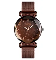

Skmei woman relojes clear luxury quartz wrist starry sky watch