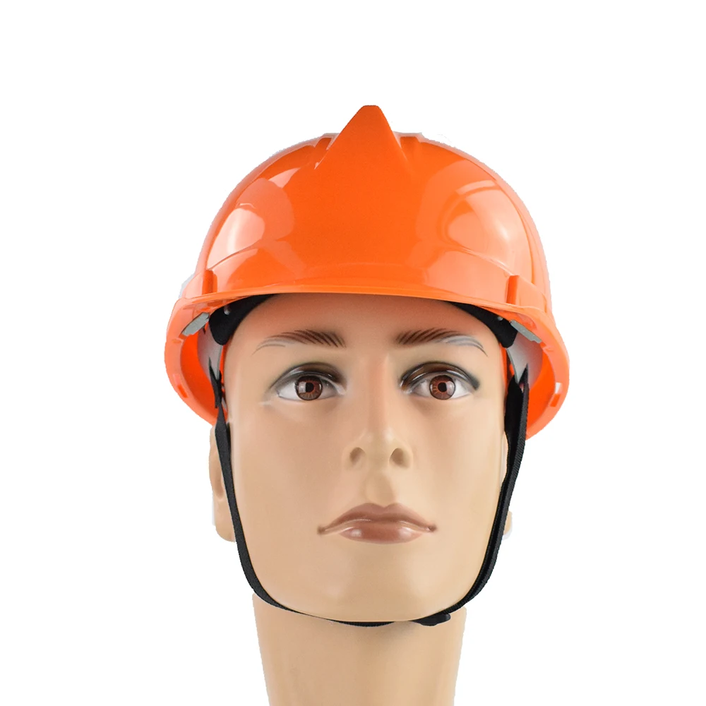 Orange Color Coal Mine And Earthquake Head Protection Safety Helmet