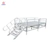 most popular plywood/acrylic/glass assembling wedding swimming pool stage