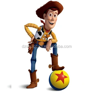 famous cartoon movie character fiberglass woody statue