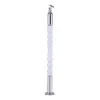 acrylic beautiful out door balcony glass railing handrail pillar