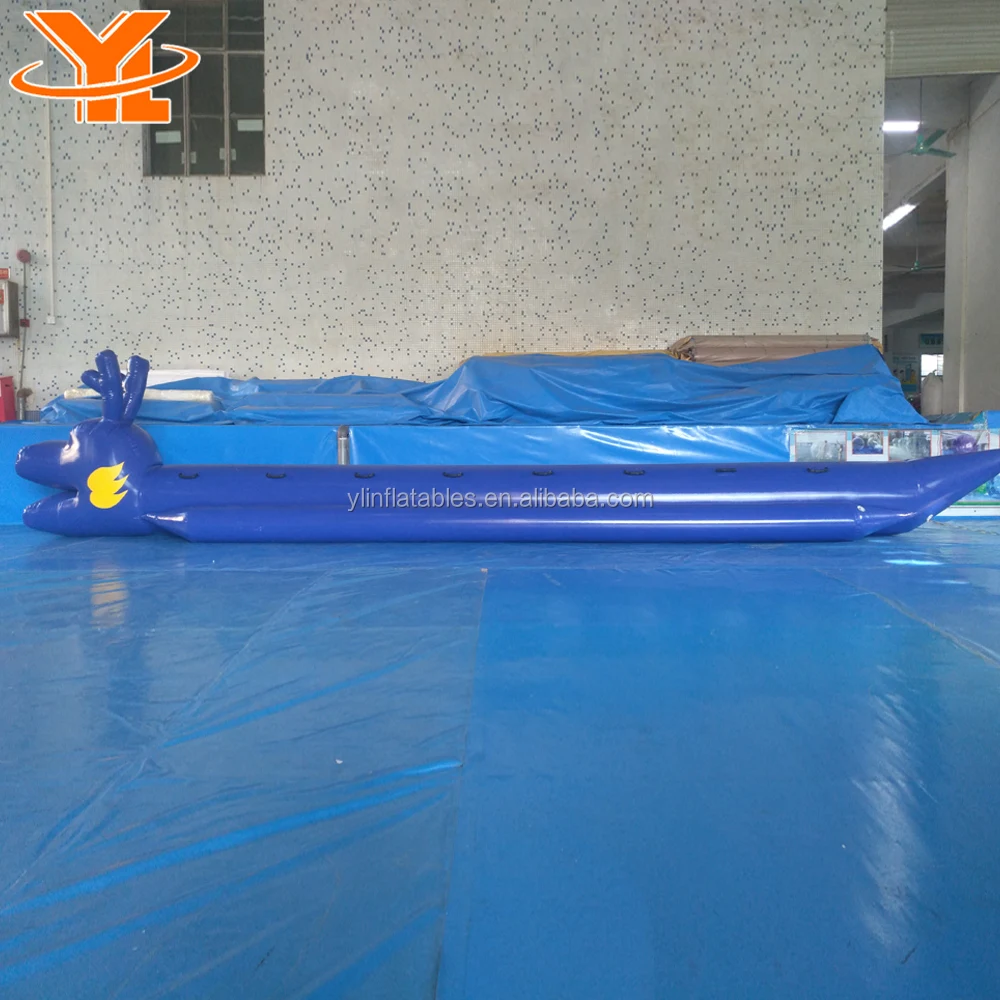 Inflatable Dragon Style  8 Seat Banana Boat for Water Park  Amusement Fly fish Boat