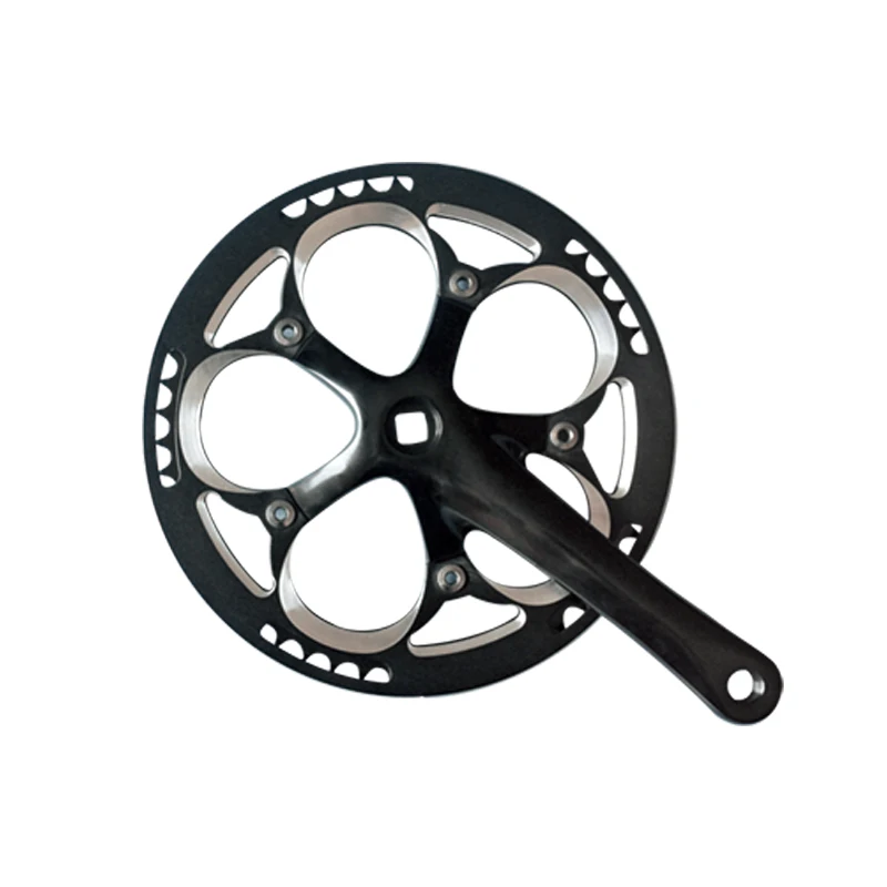 

Made in China MTB bicycle CNC Aluminum 52T crankset for wholesale, Black