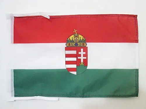 AUSTRO-HUNGARIAN EMPIRE SMALL AUSTRIA-HUNGARY 1867-1918 FLAG 18'' x 12'' cords