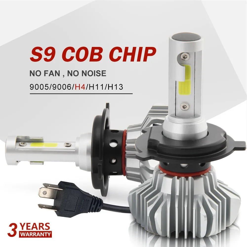 10000 Lumen Led Headlight H7 Car Led Headlight Conversion Kit,S9