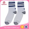 Custom high quality combed cotton mens crew work striped socks