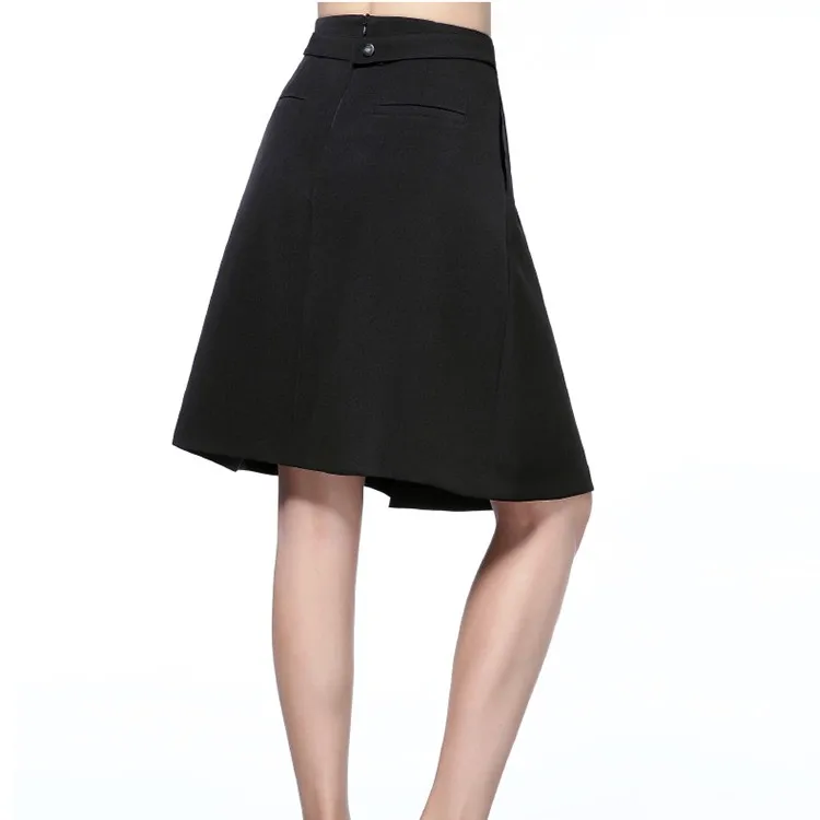 A Line Black Office Skirts Designs And Blouases For Women 2017 ...