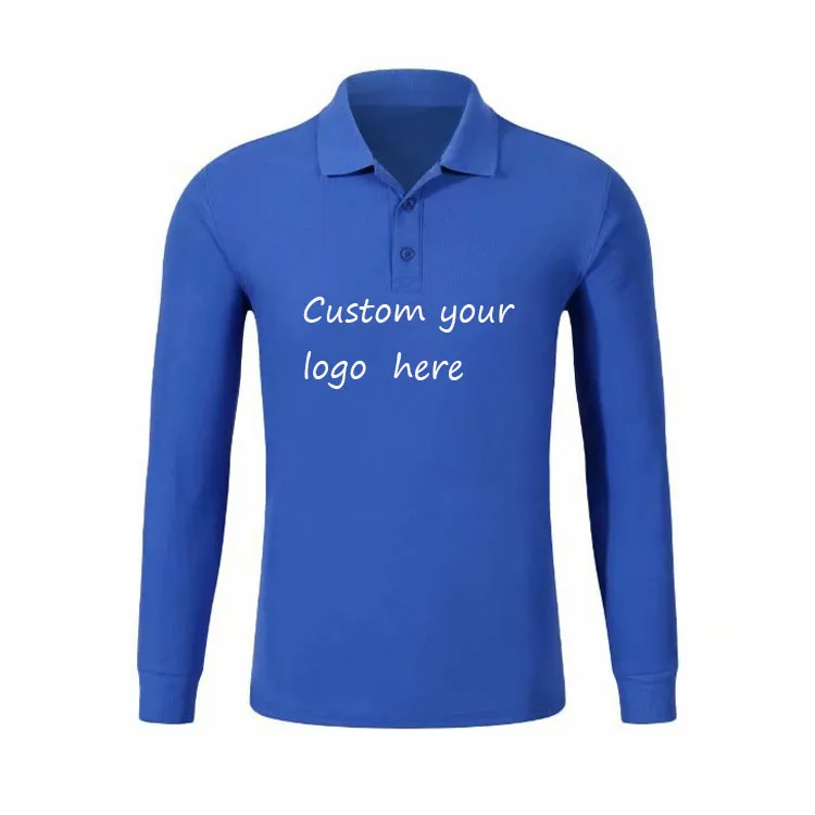 

10 Pieces Minimum Order Customised Long Sleeve Polo Shirt With Your Company Logo