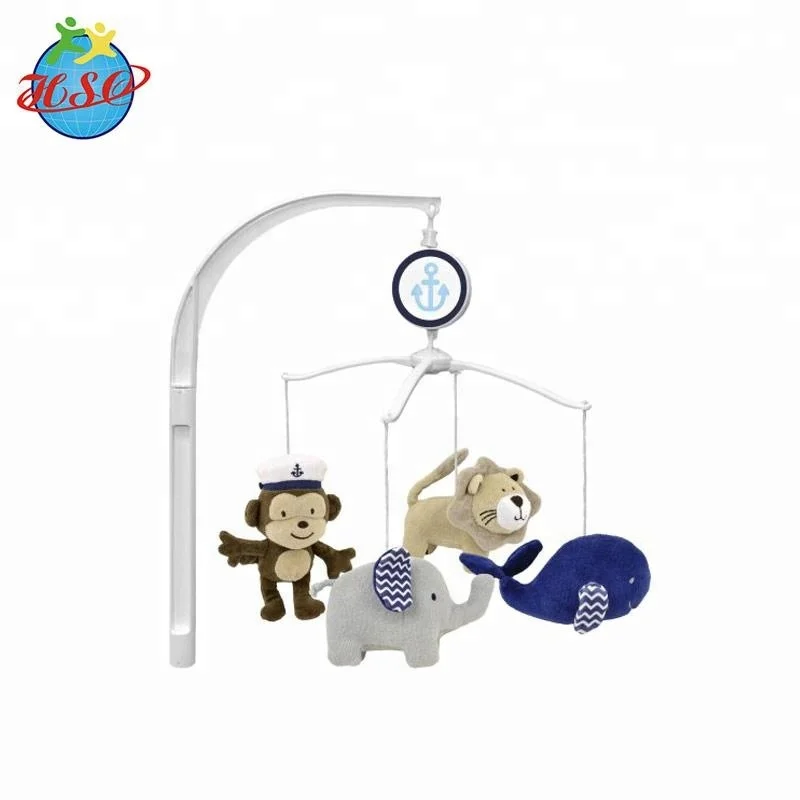 
Baby Bedding Crib Musical Mobile with Hanging Plush Toys 