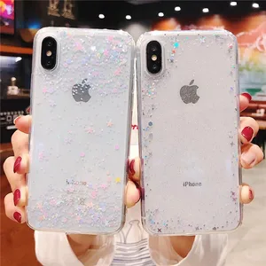 Clear Glitter Star Phone Case iPhone X XS MAX XR