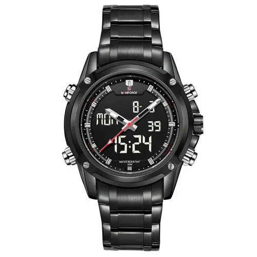 

NAVIFORCE 9050 Mens Fashion Business Watches Luxury Analog LED Army Military Relogio Masculinoy Quartz Digital Watch, 6 color for you choose