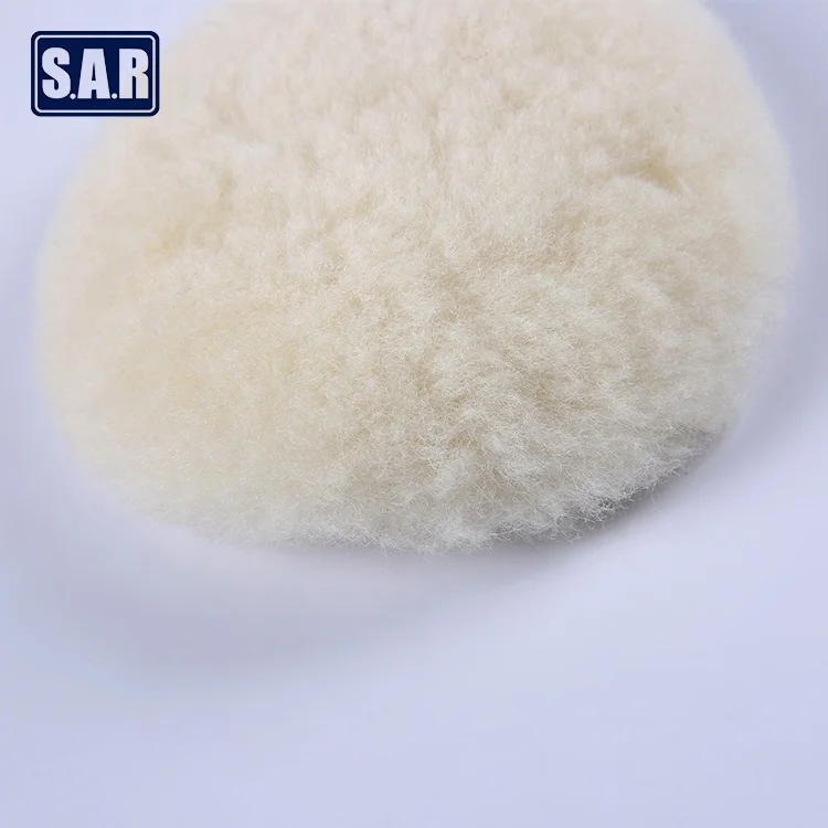 
dust free wool sanding pad car polish compound cutting wool buffing pad 