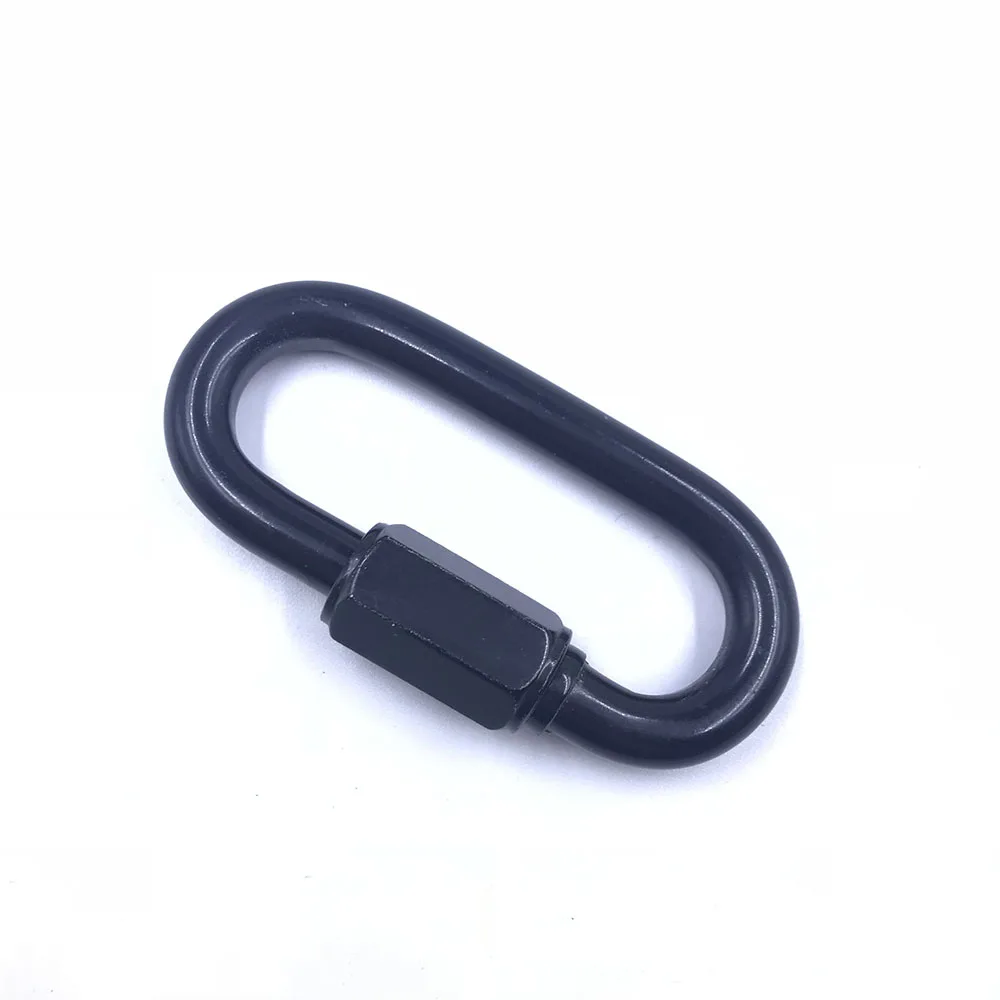 BT-Q01 Widely Used Commercial OEM Custom Stainless Steel Quick Link Carabiner Black Quick Link