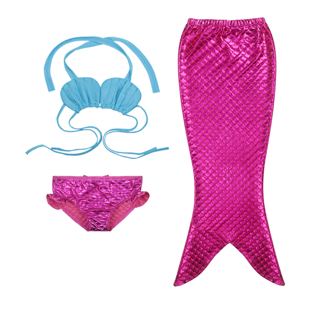 Le SSara Mermaid Tail Swimmable Bikini Swimming Costumes Sets for Little Girls Kids Child and Women 