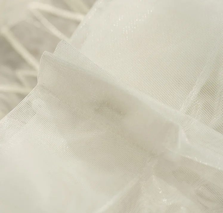 Groothandel reliëf beige luxe sheer gordijnen stof fancy elegantie ... Woonkamer beige gordijnen