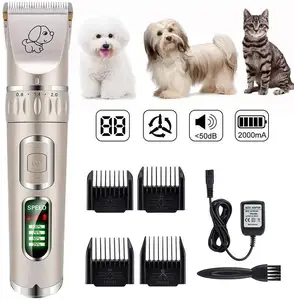 hot sale professional Rechargeable Cordless Electric Dog Hair Pet Grooming Clippers