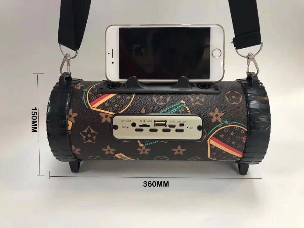 10W portable 12 inch trolley speaker Audio Wireless Outdoor Soundbar Stereo Speaker Hands-Free music player speakers - ANKUX.COM