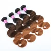 ISHE ombre30 human hair weaves product healthy natural virgin Brazilian funmi hair extensions with body wave hair