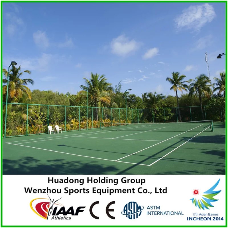 
Prefabricated tennis court rubber flooring, rubber mat, sport floor material 