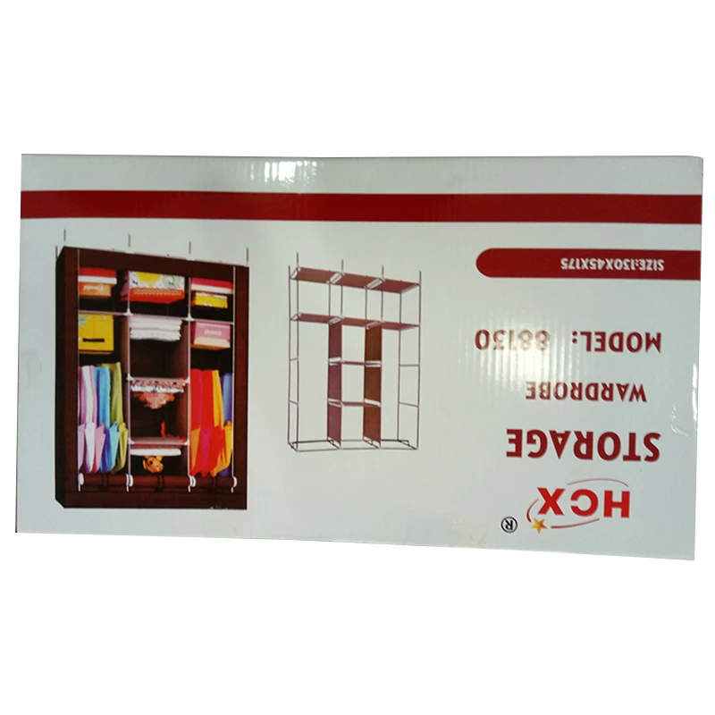
factory directly sale DIY wardrobe Fashion Hot Sale Portable Closet Folding Fabric cabinet 