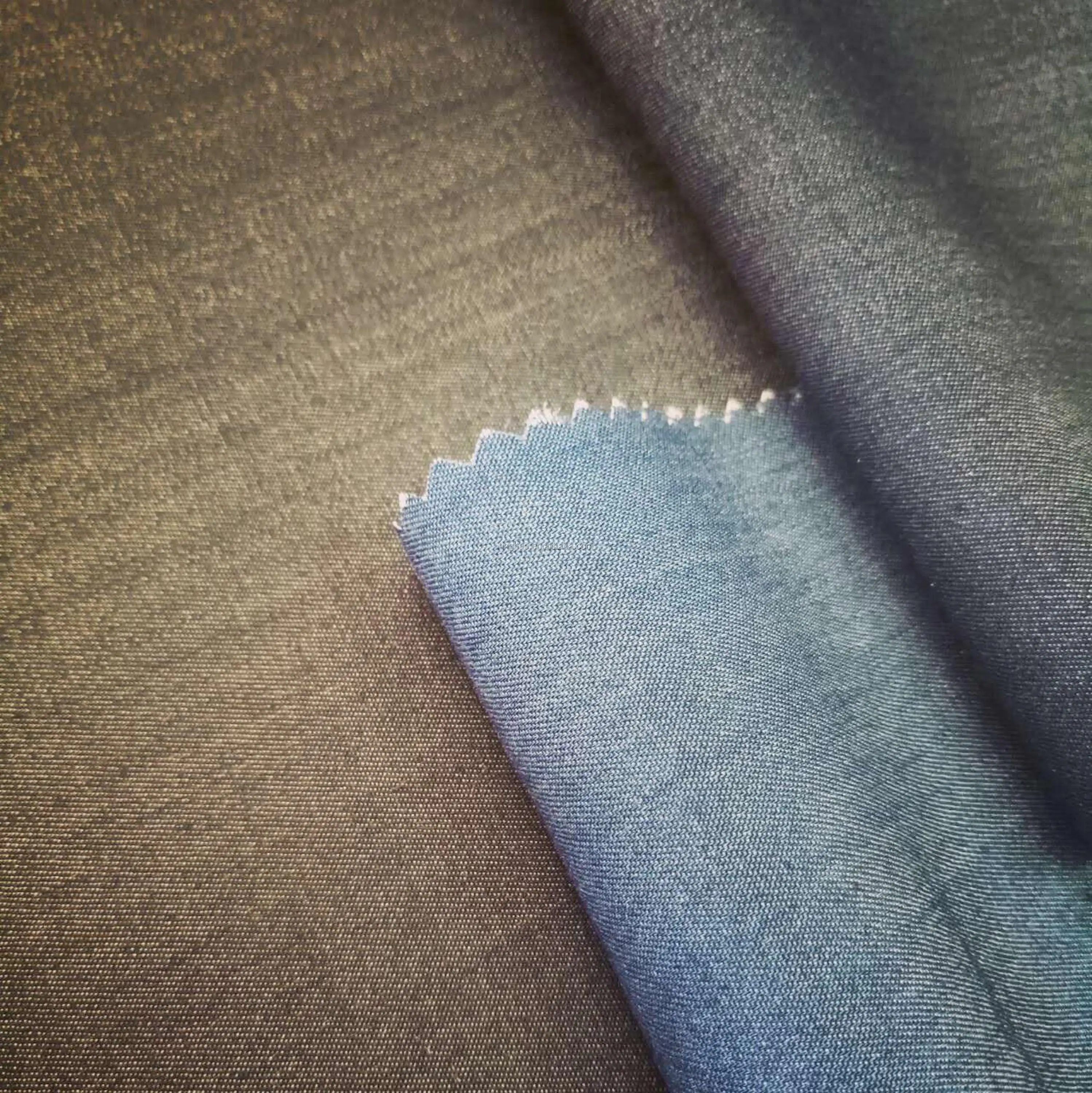 100 Tencel Composition Indigo Yarn Dyed Denim Fabric Mill Buy 100