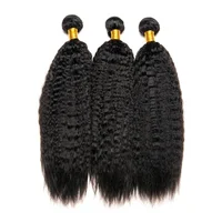 

7A Grade Fashion 2017 Overseas Mink kinky straight indian hair from indian temple