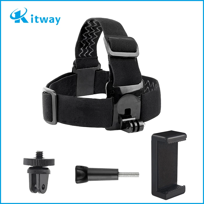 New Arrival cell phone kit: head strap+adapter(5mm)+screw+cell phone holder for Go Pro Heros 7 6 5 4 3+3 2 1