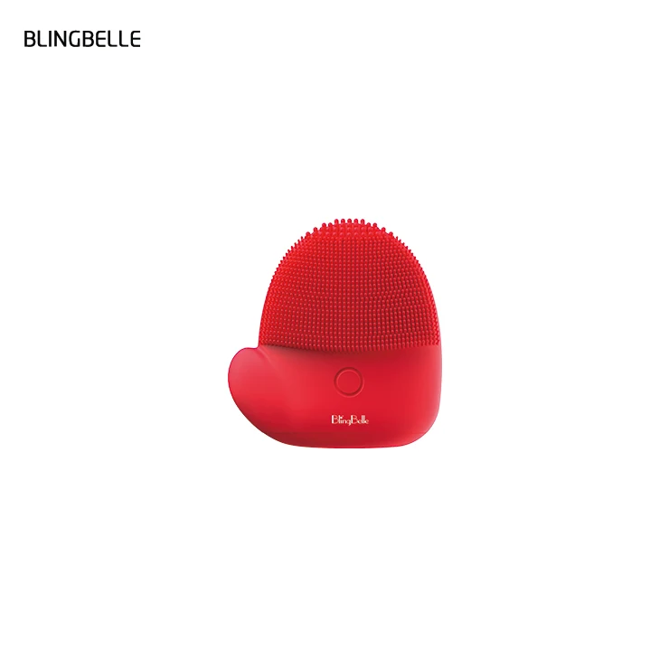 

BlingBelle Glove-shaped Silicone Electric Facial Cleansing and Massaging Brush, Red/pink