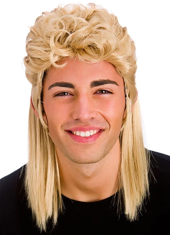 80s Mens Mullet Wig For Party Buy Mullet Wig,Men Wig,Mens Mullet Wig