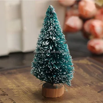 3 94 Mini Table Christmas Tree Decoration Cardboard Bottle Brush