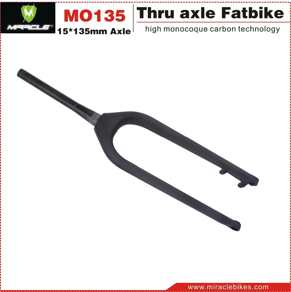 135 x 9 qr 26er carbon fork sand fat bike MTB tapered UD matt snow quick release