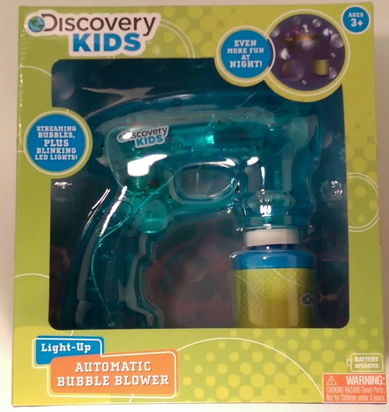 discovery bubble blower automatic light up