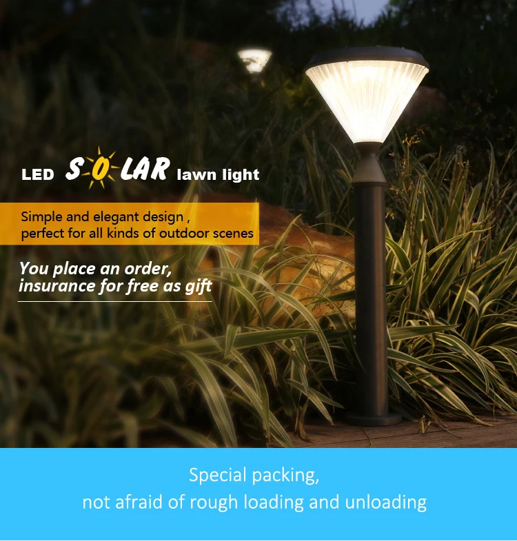 Hot Sale Eco Friendly Solar Bollard LED Garden Lawn Light Solar Powered Lawn Lamp Solar Path Light With Marketable Price