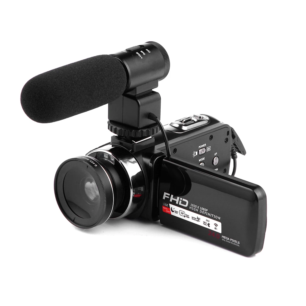

2019 New arrivals hot Sale Camcorder 24MP 3.0 LCD 1080p Digital Video Camera, Black