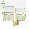<<< Start switching to glass, stop harming to our health and planet.>>> geometric mini glass orchid pot