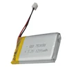 Lipo lithium ion 753050 3.7v 1200mah rechargeable lithium polymer battery