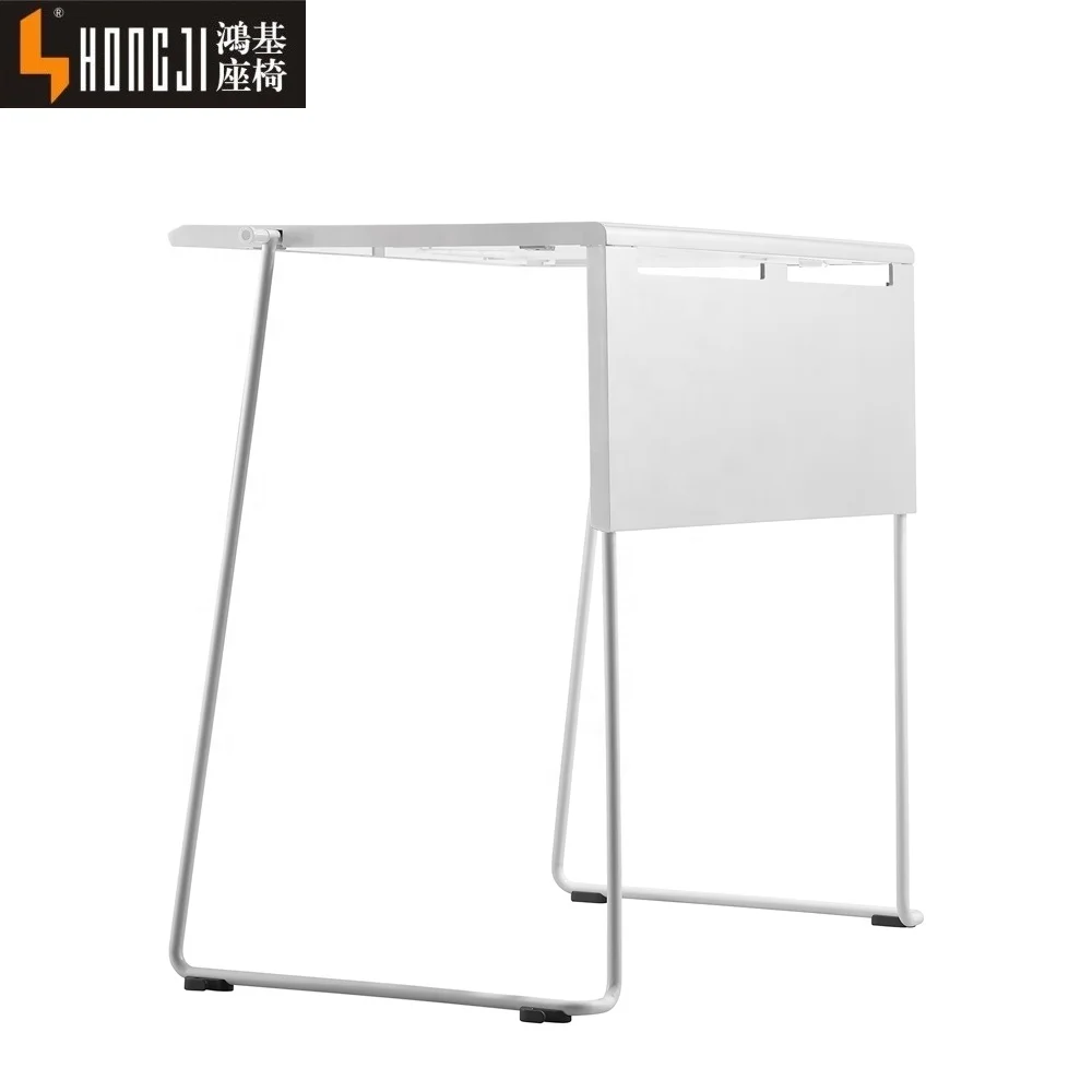 
Hongji 1801 Hot sale metal frame stackable plastic table for training 