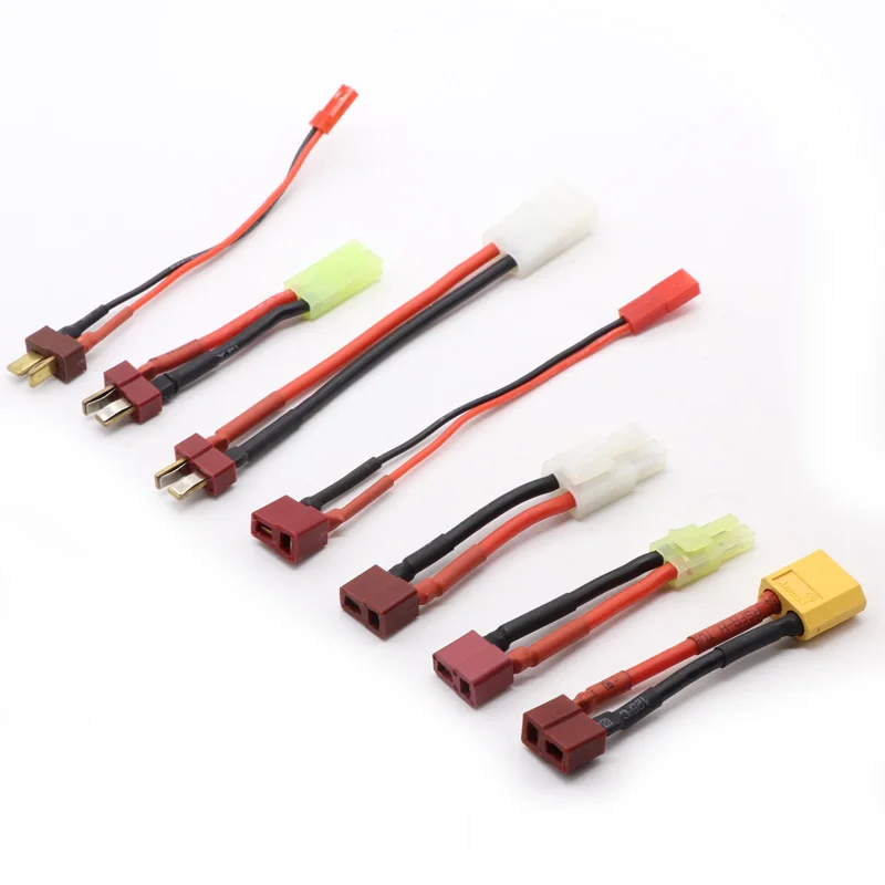 Upgrade  Male T Plug To FeMale JST adapter plug Cable for DIY Battery Lipo Model 