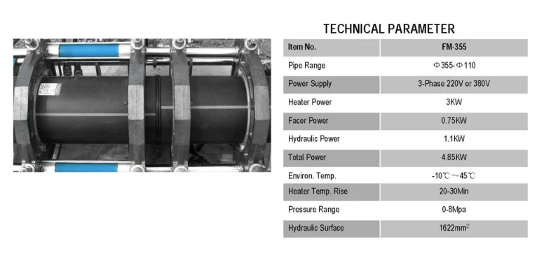 FM355 butt fusion welding machine