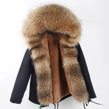 winter coat with real fur hood