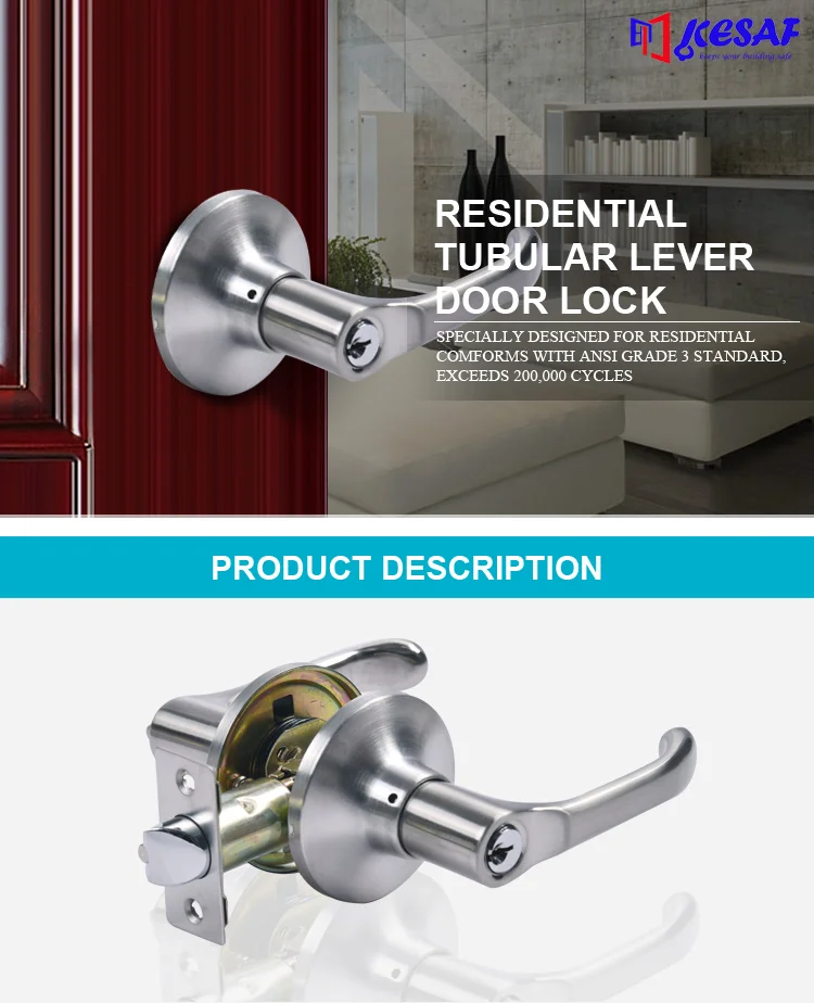 Residential Inside Union 2 Door Lever Lock Set - Buy Lever Lock,Door ...